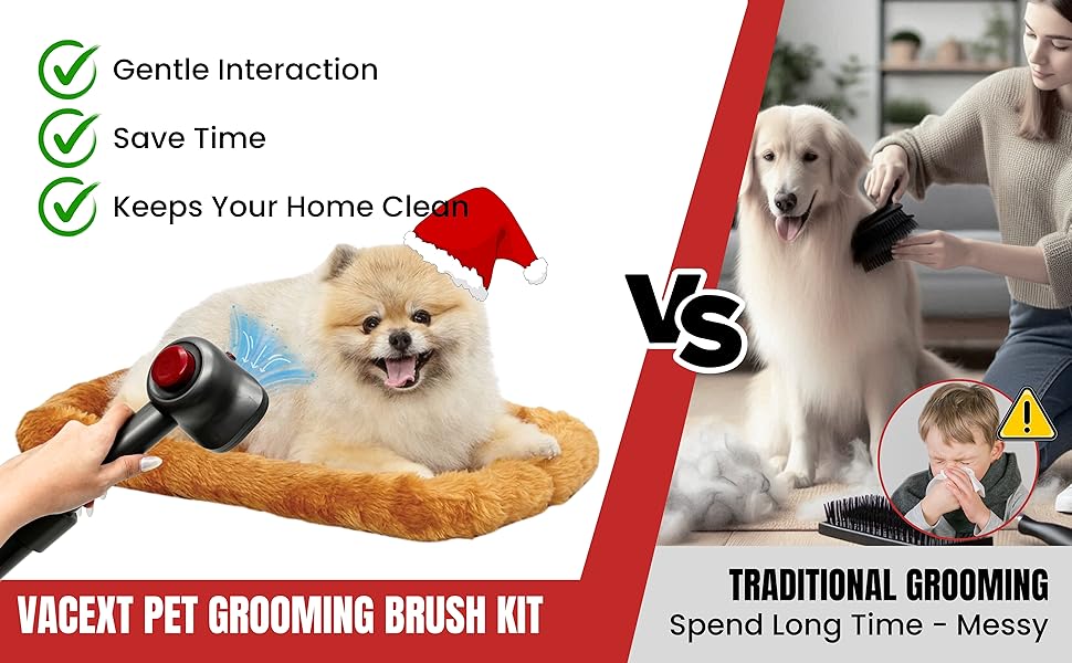 VACEXT Dog Grooming Brush Vacuum Attachment 1: with Extension Vacuum Hose compatible with Dyson V11 V10 V8 V7 V6 Vacuum Cleaner 17 Asin 010_ảnh A+02
