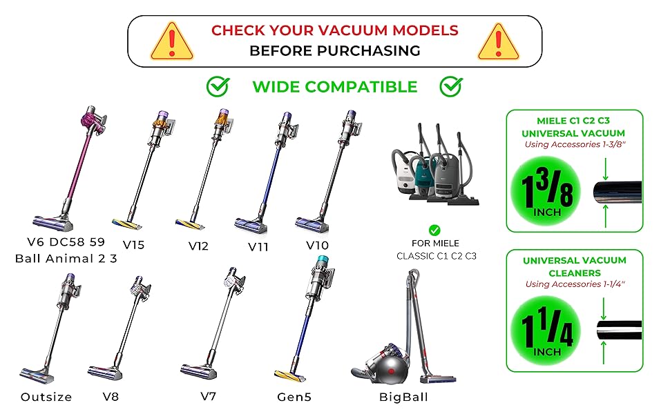 VACEXT Dog Grooming Brush Vacuum Attachment 1: with Extension Vacuum Hose compatible with Dyson V11 V10 V8 V7 V6 Vacuum Cleaner 19 Asin 010_ảnh A+05