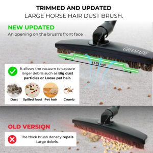 VACEXT Universal Horsehair Vacuum Attachments Kit for Shark vacuum cleaners Set 3: Hard Floor, Hardwood Floor Brush and Replacement Accessories for Vacuum Cleaners 16 3