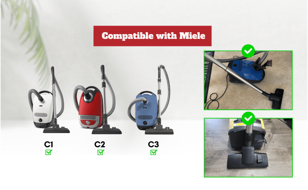 5. Compatible with Miele Vacuums – 1 3 8 35mm Standard Fitting