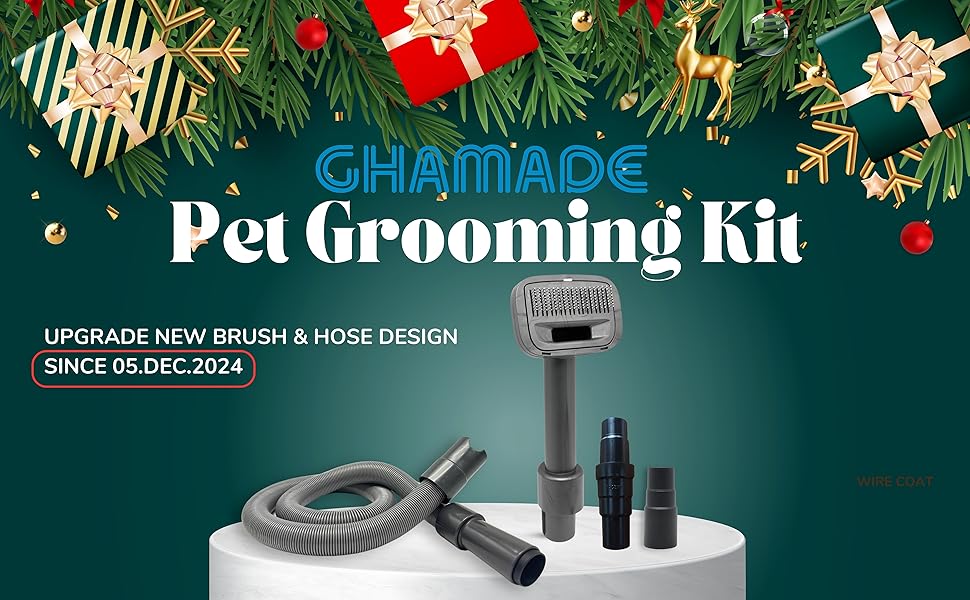 VACEXT Pet Grooming Brush Vacuum Attachment for Shop-Vac vacuum cleaners Set 2: Grooming Vacuum Brush for Dogs, Cats and Vacuum Extension Hose up to 2.5M - Dog Grooming Attachment for Efficient Hair Removal - Cat, Dog Brush Vacuum Attachments? 14 Asin 053_ảnh A+01