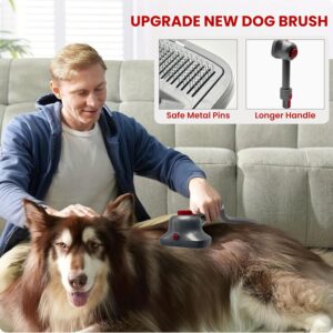 VACEXT Pet Grooming Brush Vacuum Attachment for Shop-Vac vacuum cleaners Set 2: Grooming Vacuum Brush for Dogs, Cats and Vacuum Extension Hose up to 2.5M - Dog Grooming Attachment for Efficient Hair Removal - Cat, Dog Brush Vacuum Attachments? 10 Asin 053_ảnh listing 02