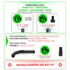 VACEXT Brush Head for Shop-Vac vacuum cleaners Set 2: Upgraded Vacuum Brush Attachment For Shop Vac with Horse Hair Soft Bristles and Flexible Brush Head - Work on Low Carpet, Hardwood/Tiles/Hard Floors (for Shop-Vac Using 1-1/4 inch & 2-1/2 inch Accessories) - Image 2