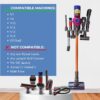VACEXT Vacuum Attachments & Accessories Holder for Dyson V15 V12 V11 V10 V8 V7 Outsize Gen5 G5 Cordless Stick Vacuum Cleaners Without Drilling Wall Mount - Dyson Docking Station Attachments Organizer - Image 4
