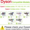 VACEXT Mini Motorized Brush Head for Dyson vacuum cleaners Set 4: Soft Nylon Brush for Dyson Cordless V7 V8 V10 V11 V15 Vacuum Cleaners Head Replacement Parts - Pet Hair Remover (Vacuum Accessories & Attachment) - Image 5