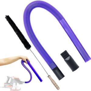 ENUKY Vacuum Accessories Kit – Dryer Vent Cleaner Kit & Refrigerator Condenser Coil Brush