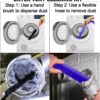 ENUKY Dryer Cleaner for Dyson vacuum cleaners Kit 6: Traceless Dust Brush & Dryer Vent Cleaner Kit For Dyson V7 V8 V10 V11 V15 - Refrigerator Condenser Coil Brush - Flexible Crevice Tool for Small Crevice & Car Detailing - Image 2