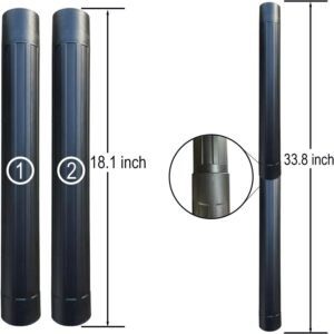 2 1/2'' Accessories & Attachments for Shop-Vac vacuum cleaners - 2.5 Inch Wet Dry Vacuum Extension Wands Replacement, Vacuum Dust Brush Kit for Shop Vacs -2.5" Replacement Tubes Accessories 11 Asin 126-002