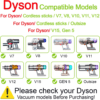 VACEXT Vacuum Accessories for Dyson V7-V15 Set 1: Attachment Holder & Dust Brush - Image 6