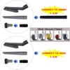 VACEXT Household Cleaning Attachment Kit for Miele Vacuum Cleaner (Set 3): Vacuum Accessories for Miele Classic C1 plus 1-3/8'' Vacuum Extension Wands and Adapter. - Image 5