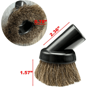 VACEXT Premium Soft Horsehair Round Dust Brush for Shop Vacs vacuum cleaner - Perfect for Vacuuming Sofas, Furniture Surface and Baseboards 17 Asin 091- ảnh listing 07