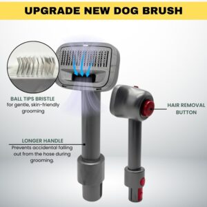VACEXT Pet Hair Grooming Brush Vacuum Attachment – Fits Dyson Vacuum Cleaners, Shark, Miele & Shop Vacs (Set 3) 14 Asin 097_ảnh listing 04