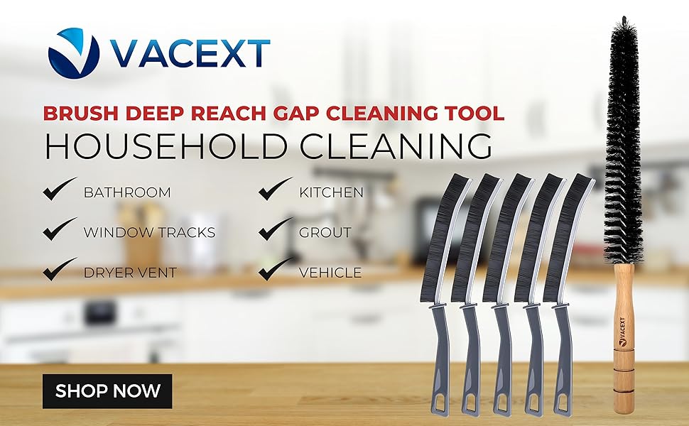 Gap Cleaning & Dryer Lint Brush Set – Cleaning Kit for Home Appliances & Hard-to-Reach Areas