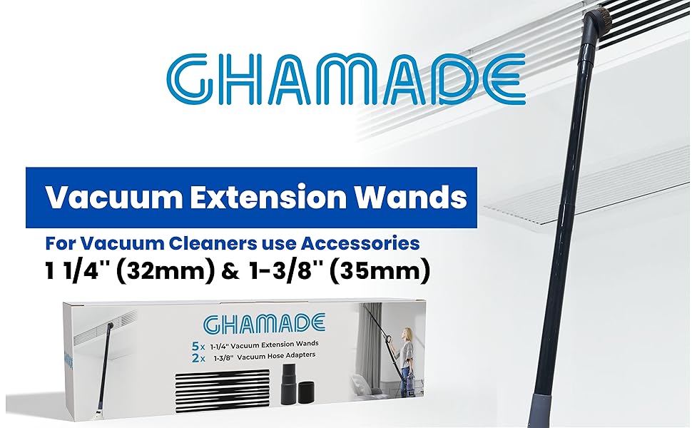 1.25 Inch Vacuum Extension Wands