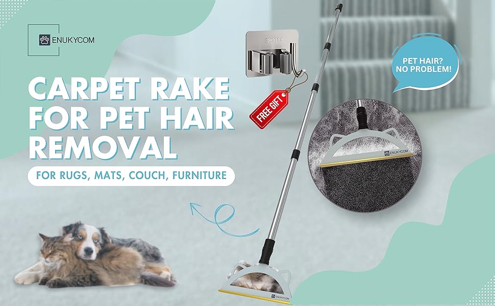 Ultimate Pet Hair Removal Carpet Rake