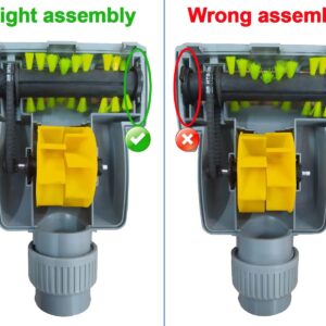 Universal 1-1/4'' Vacuum Turbo Brush Attachment for Pet Hair Removal – Fits Shop Vacs 1.25”(32mm) Hoses – Air Driven Turbo Brush Compatible with Most Vacuum Cleaners Using 1-1/4 in Accessories 14 7 2 1
