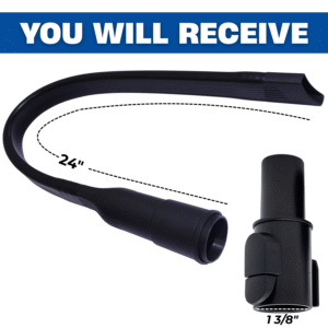 For Miele C1 C2 C3 Vacuum Cleaner Flexible Crevice Tool Attachment 24.8" Extra-Long & Bendable for Hard-to-Reach Areas, Car Interiors, Furniture & Under Appliances - Dryer Vents Vacuum Attachments 15 Extra-Long & Bendable for Hard