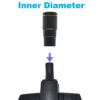 1.25 Inch Vacuum Floor Brush Head plus 1-3/8'' Hose Adapter - Replacement Vacuum Cleaner Attachment for Hard Floors, Rugs, Low/Medium Carpets - Fits Almost Vacuum Cleaners Using 35mm Accessories - Image 3