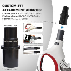 Upholstery Attachment for Shark Navigator Rotator, Vacuum Accessories & Attachments 16 CUSTOM-FIT ATTACHMENT ADAPTER