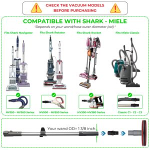 Upholstery Attachment for Shark Navigator Rotator, Vacuum Accessories & Attachments 12 Compatible with Shark NV360 NV350 NV500 NV501 Rocket HV HV300 HV301 HV322 HV371 HV372