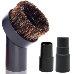 Horse Hair Vacuum Brush Attachment (1.25 Inch) plus 1 3/8'' to 1 1/4''