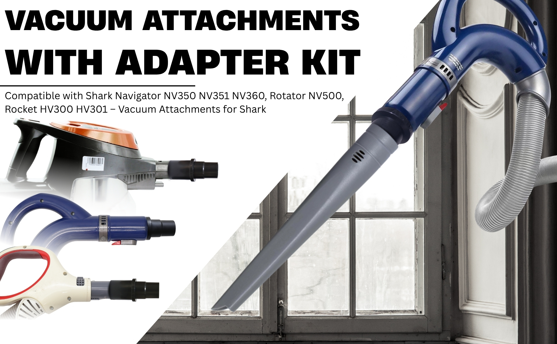 For Shark vacuum crevice tool with Adapter Kit – Perfect for Tight Spaces 14 For Shark vacuum crevice tool with Adapter Kit