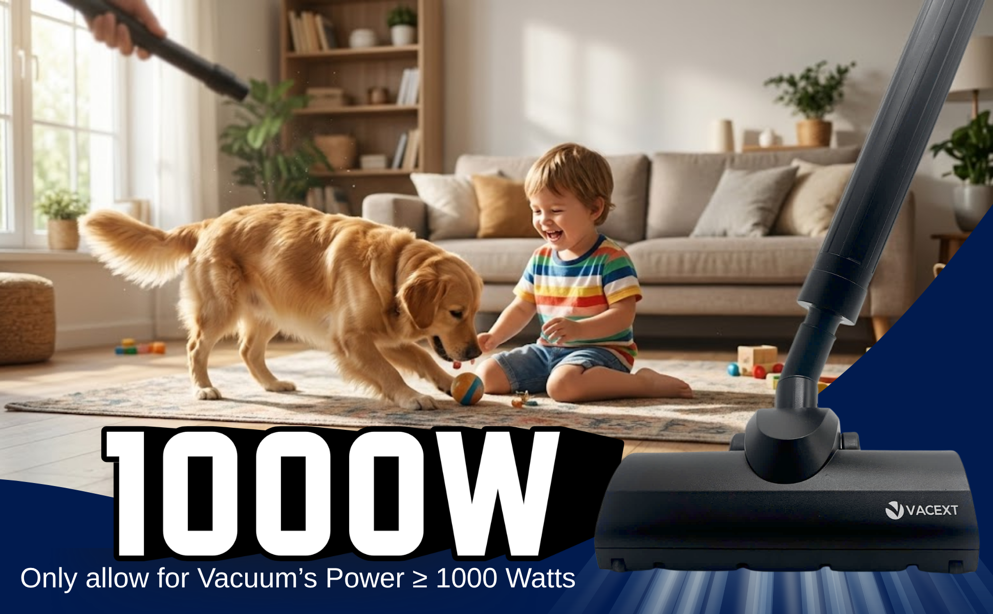 Only allow for Vacuum’s Power ≥ 1000 Watts