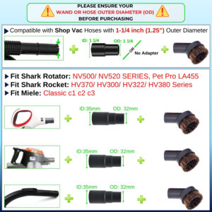 ensure your Wand or hose outer diameter (od) before purchasing