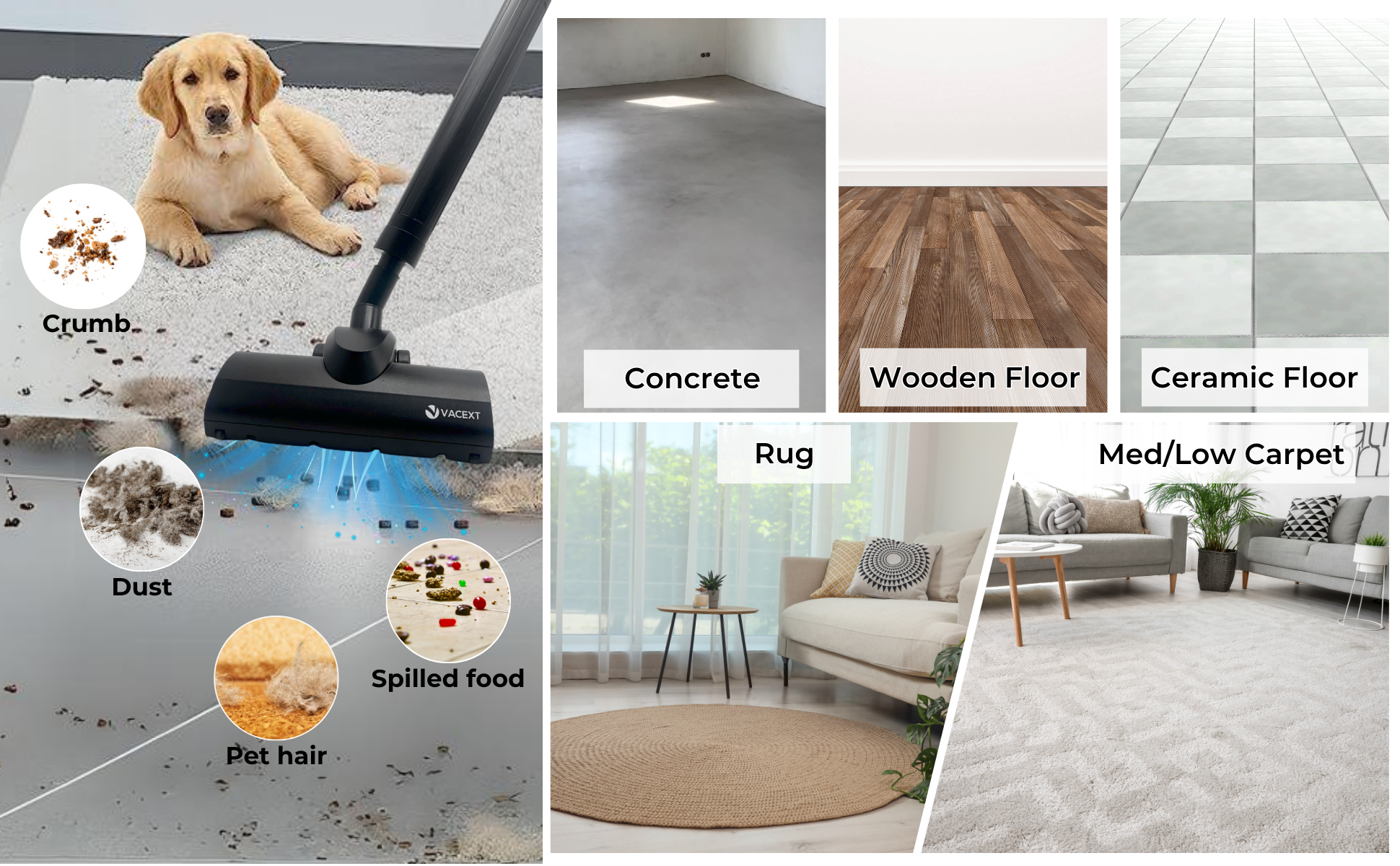 Attachments for Pet Hair Removal