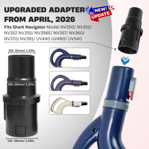 For Shark vacuum crevice tool with Adapter Kit – Perfect for Tight Spaces 9 For Shark vacuum