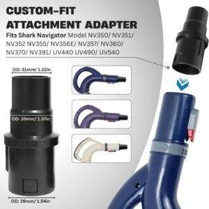 Attachment for Shark Vacuum – Vacuum crevice tool with adapter kit, perfect for cleaning tight and hard-to-reach spaces. 9 Attachment for Shark Vacuum
