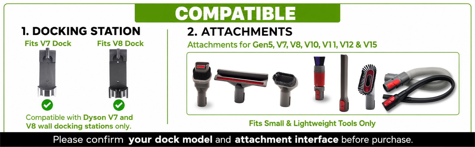 Compatible wtih Gen5 V15 V15s V12 V11 V10 V9 V8 V7