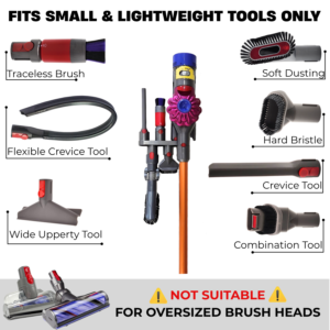 drill-free vacuum attachment holder